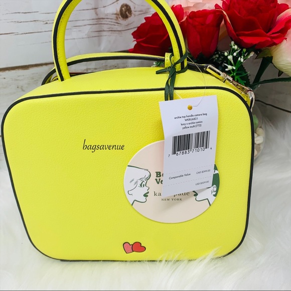 Kate spade riverdale Archie comic yellow crossbody - Picture 4 of 10